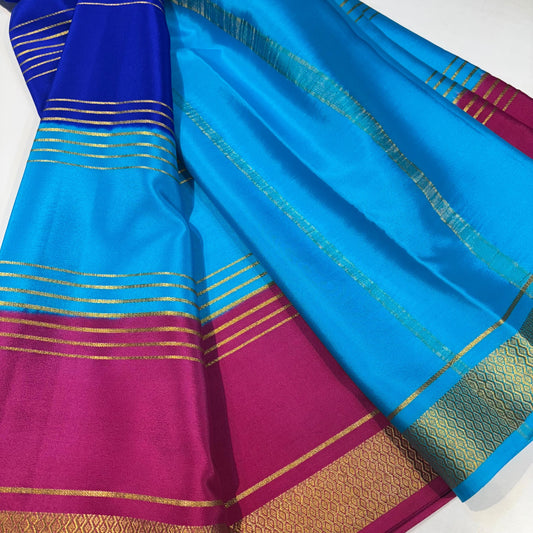 3D Mysore Silk Saree