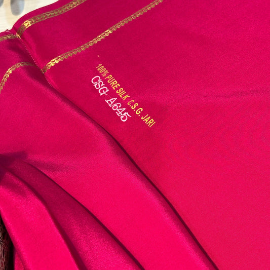 Pure Zari Mysore Silk Saree