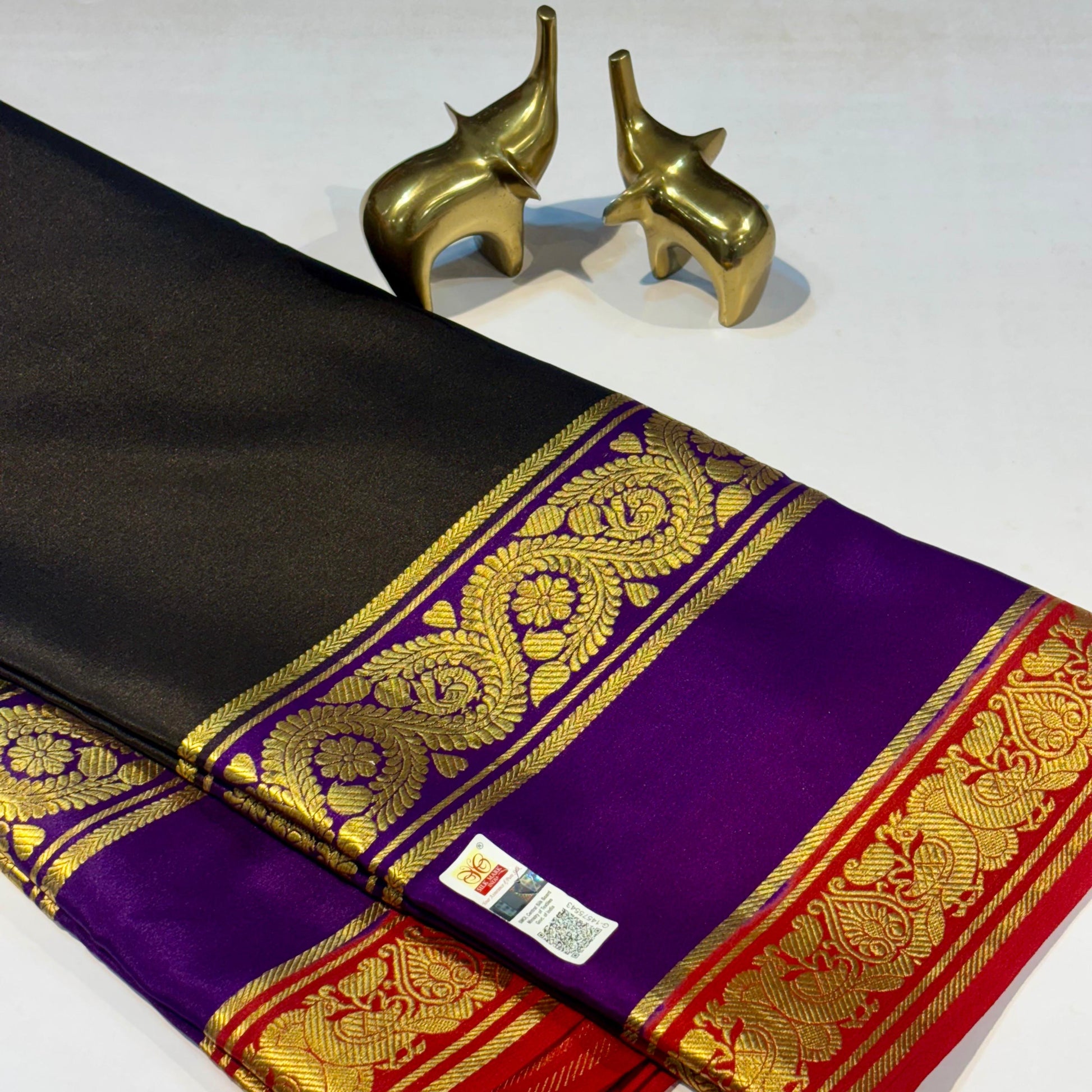3D Mysore Silk Saree