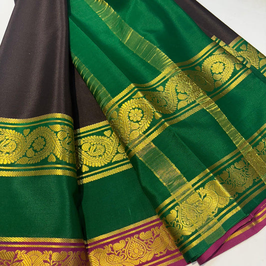 3D Mysore Silk Saree