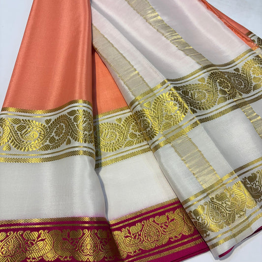 3D Mysore Silk Saree
