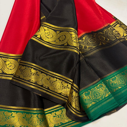 3D Mysore Silk Saree