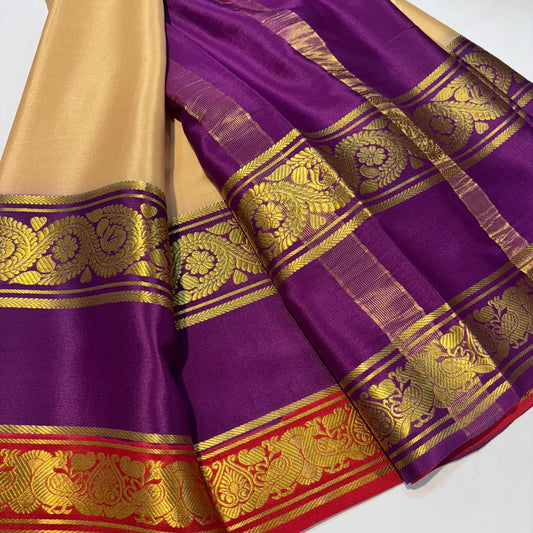 3D Mysore Silk Saree