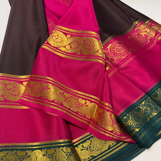 3D Mysore Silk Saree