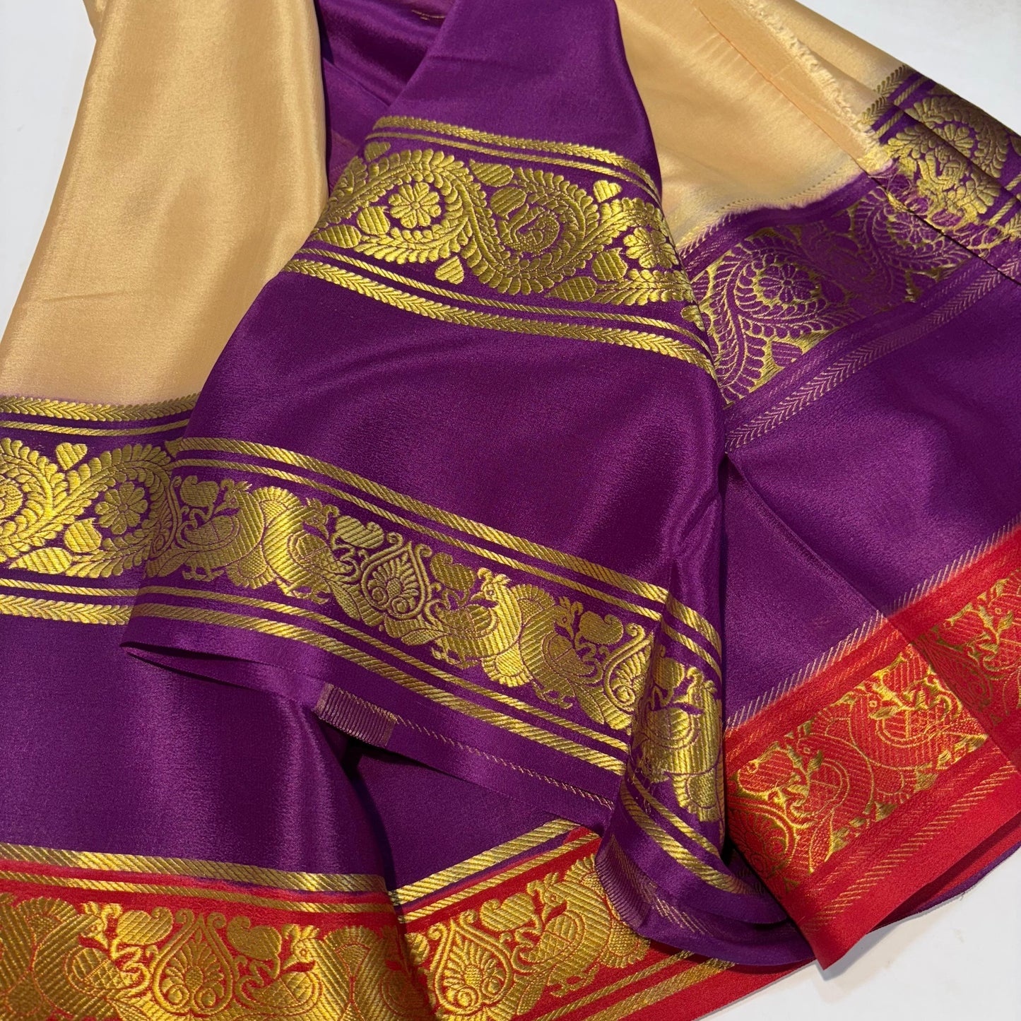 3D Mysore Silk Saree