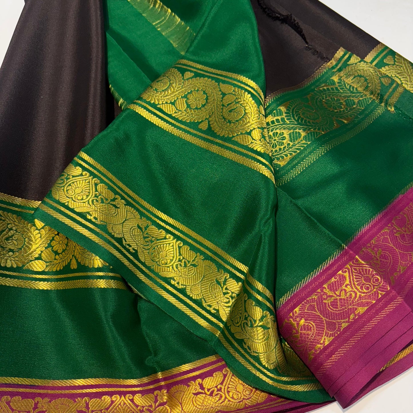 3D Mysore Silk Saree
