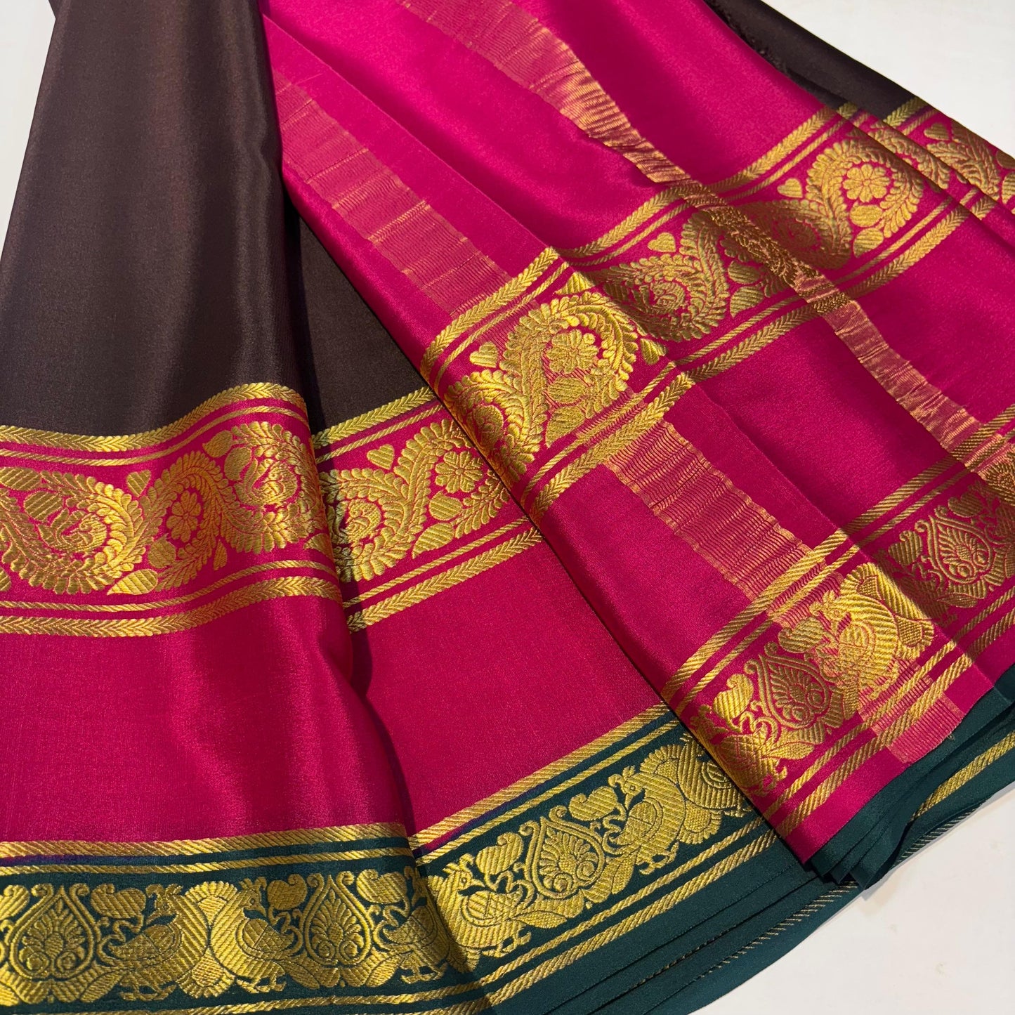 3D Mysore Silk Saree
