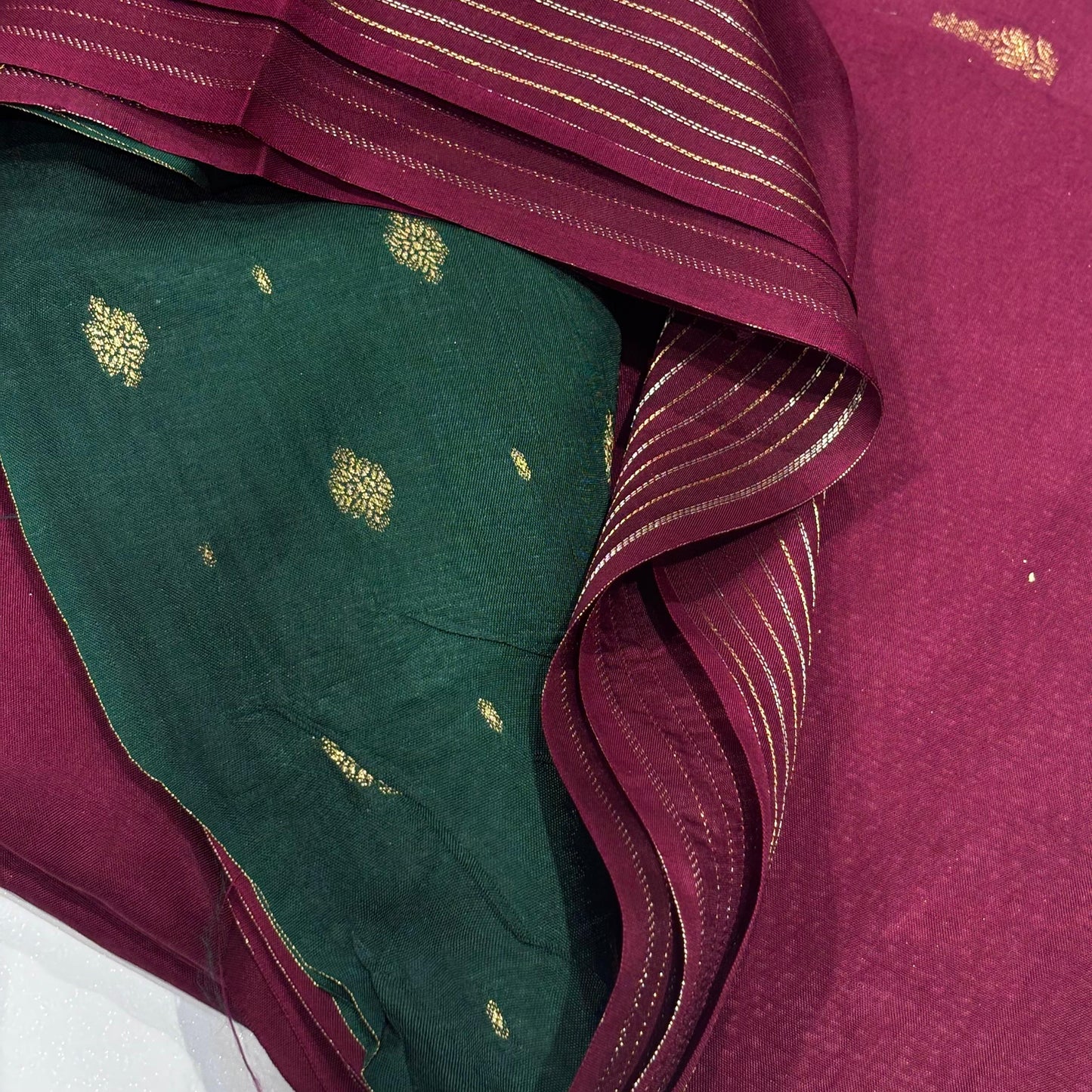 Vintage Mysore Crepe Saree