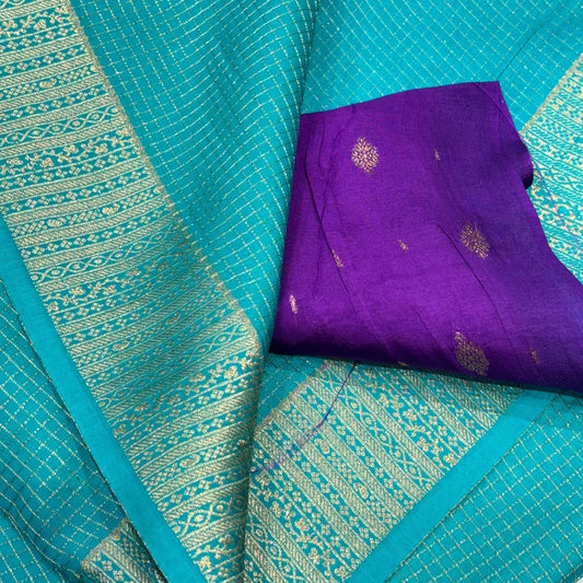 Vintage Mysore Crepe Saree