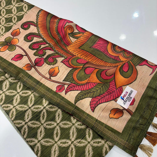 Munga Silk Kalamkari Sarees