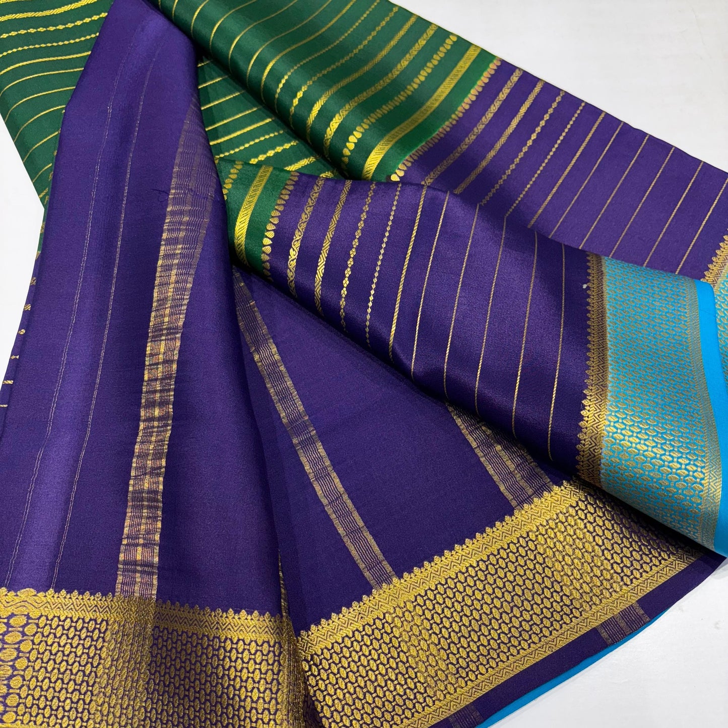 3D Mysore Silk Saree