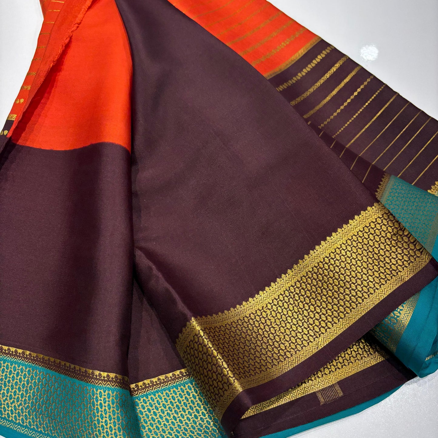 3D Mysore Silk Saree