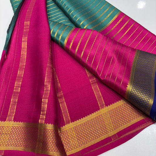 3D Mysore Silk Saree
