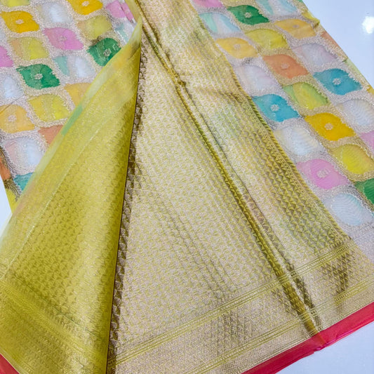 Banarasi Rangkat Organza Saree