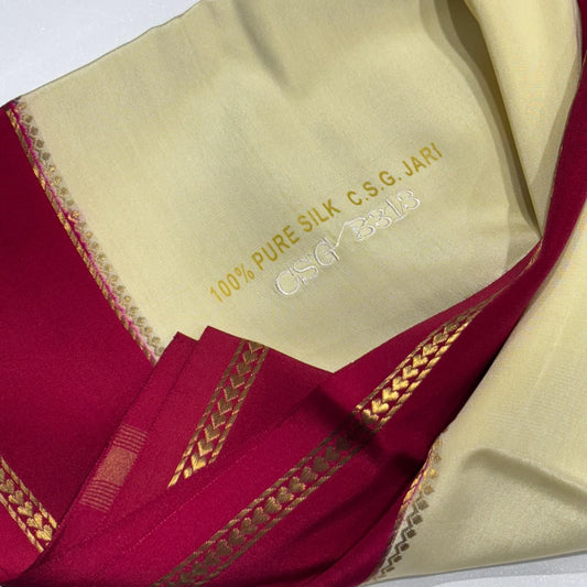 Pure Zari Mysore Silk Saree