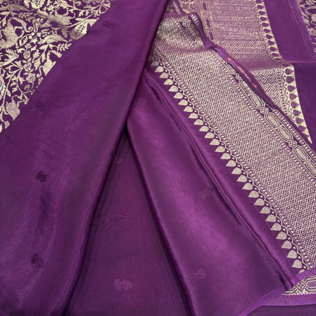 Brocade Banaras Crepe Saree