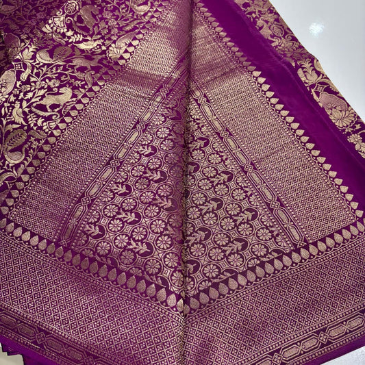 Brocade Banaras Crepe Saree