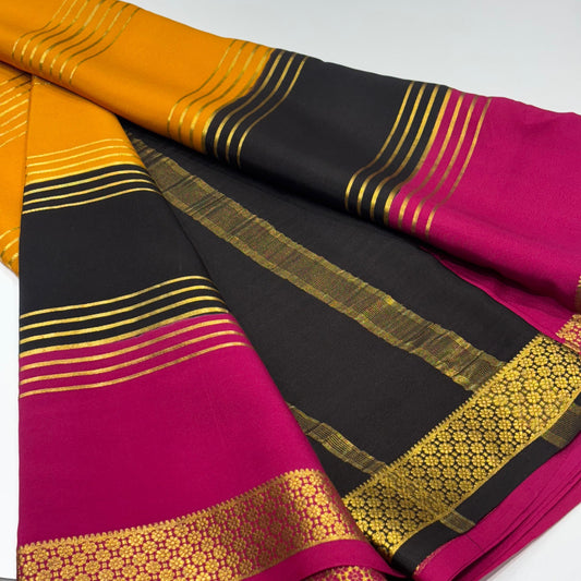 Pure 3D Mysore Silk Saree