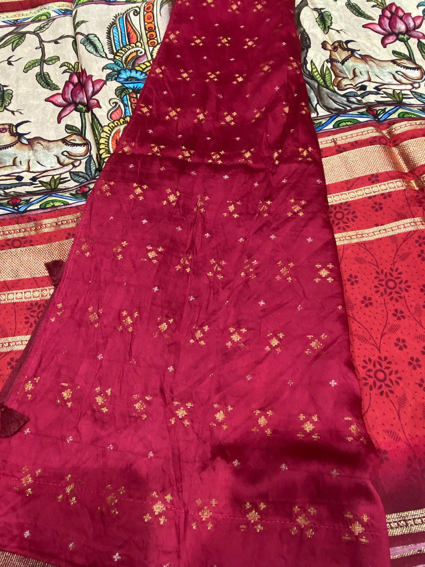 Designer Mysore Crepe Saree