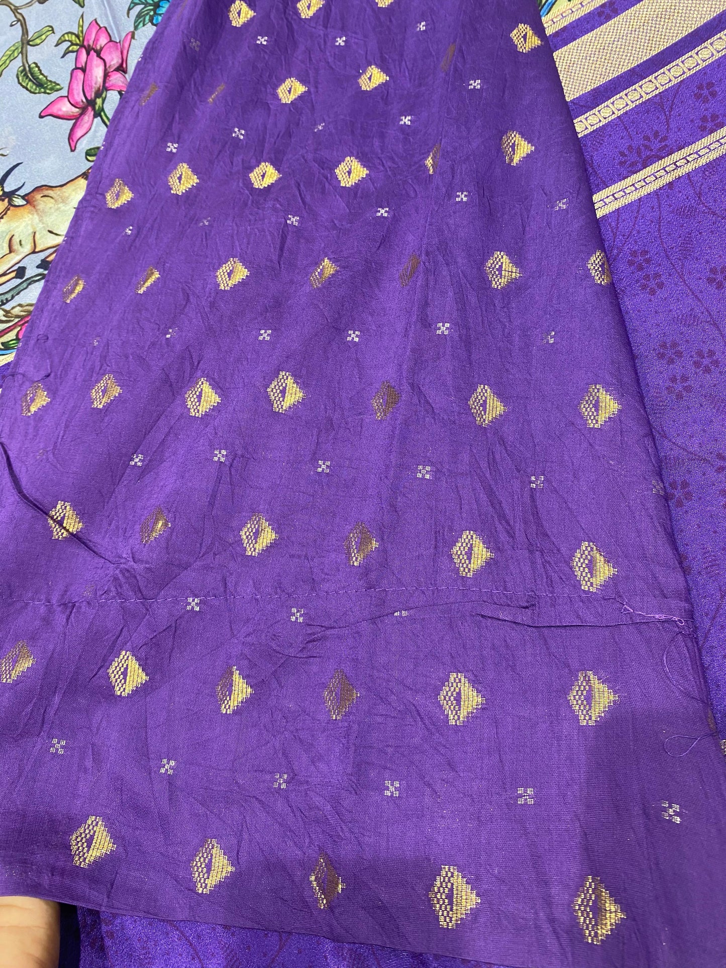 Designer Mysore Crepe Saree