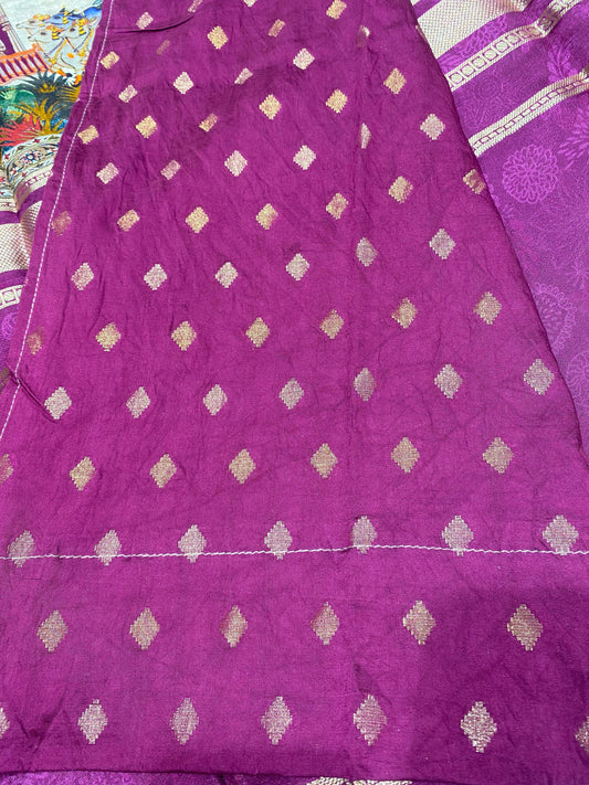 Designer Mysore Crepe Saree