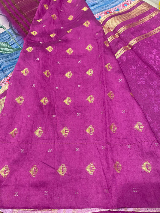 Designer Mysore Crepe Saree