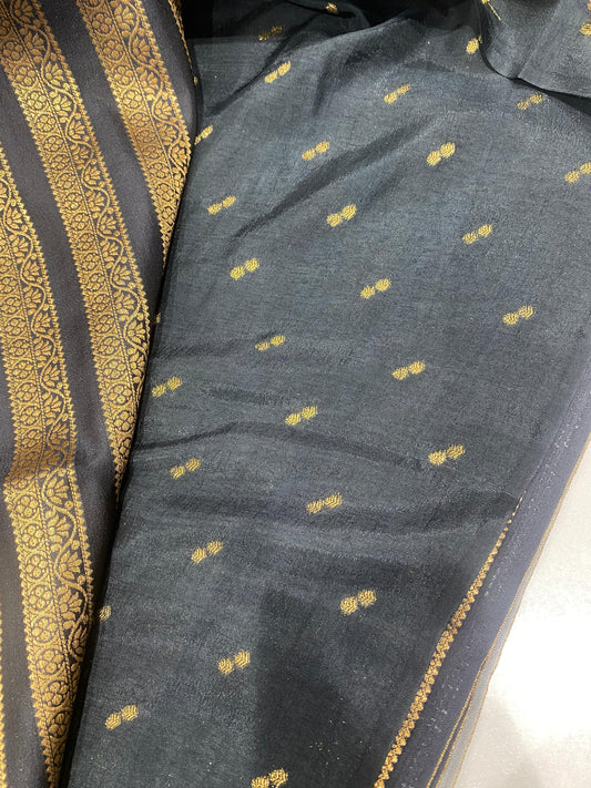 Designer Mysore Crepe Saree