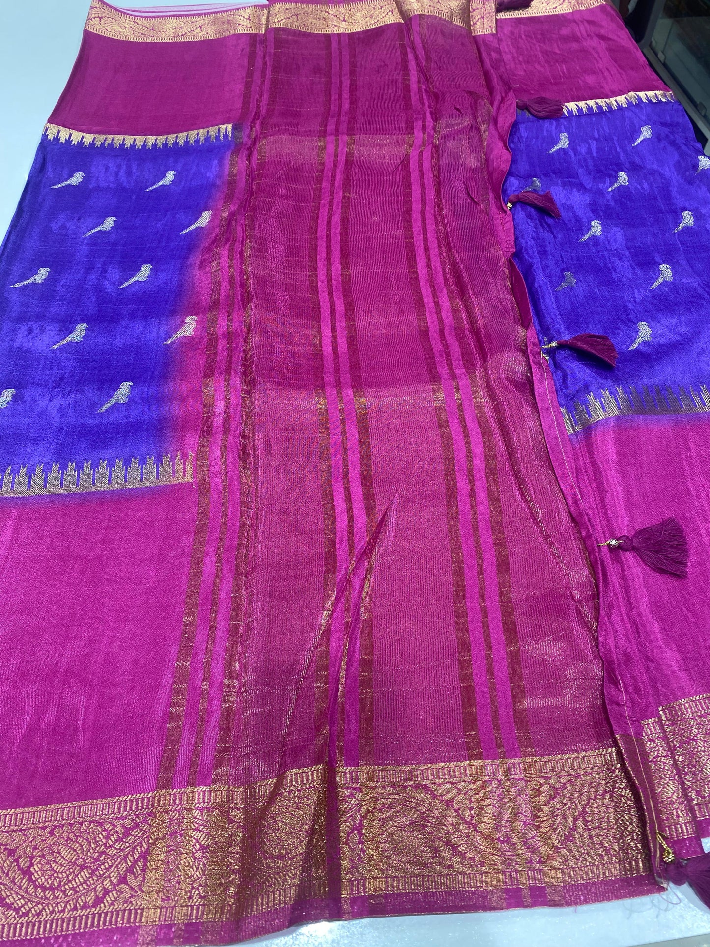 Designer Mysore Crepe Saree