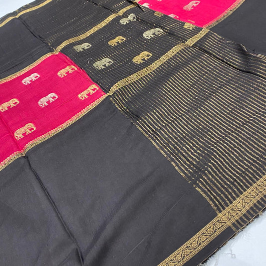 Designer Mysore Crepe Saree