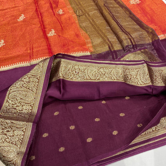 Designer Mysore Crepe Saree