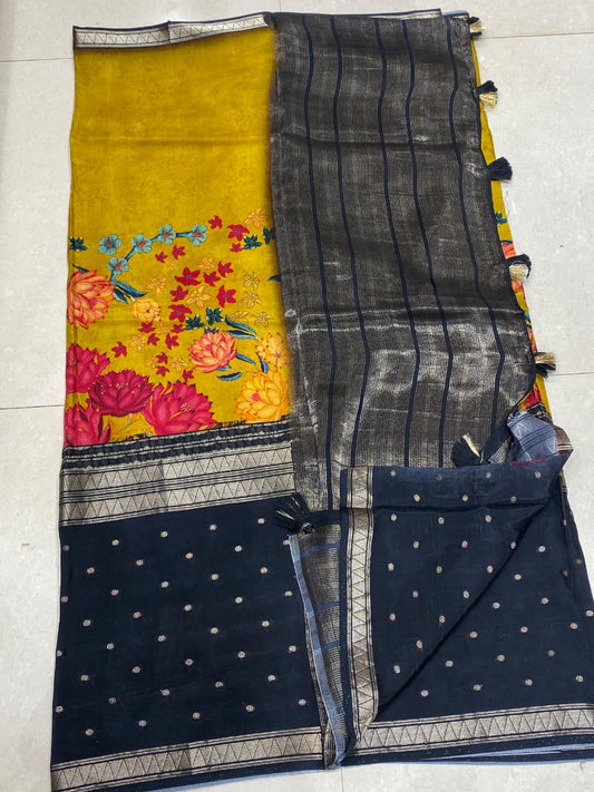 Designer Mysore Crepe Saree