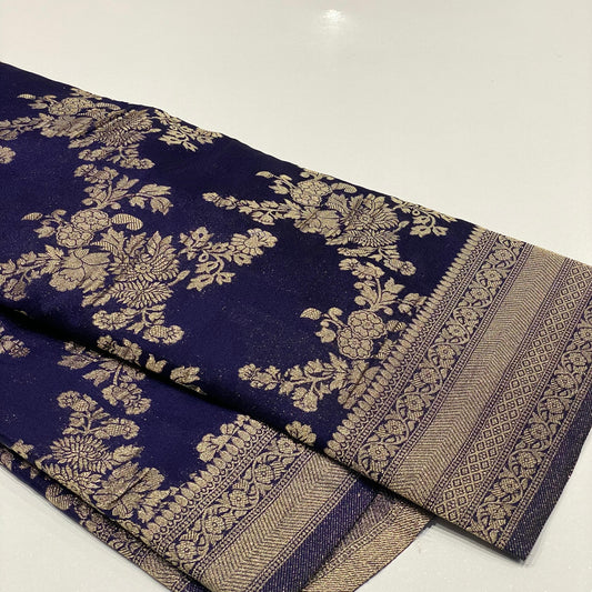 Wrinkle Chiffon Banarasi Sarees