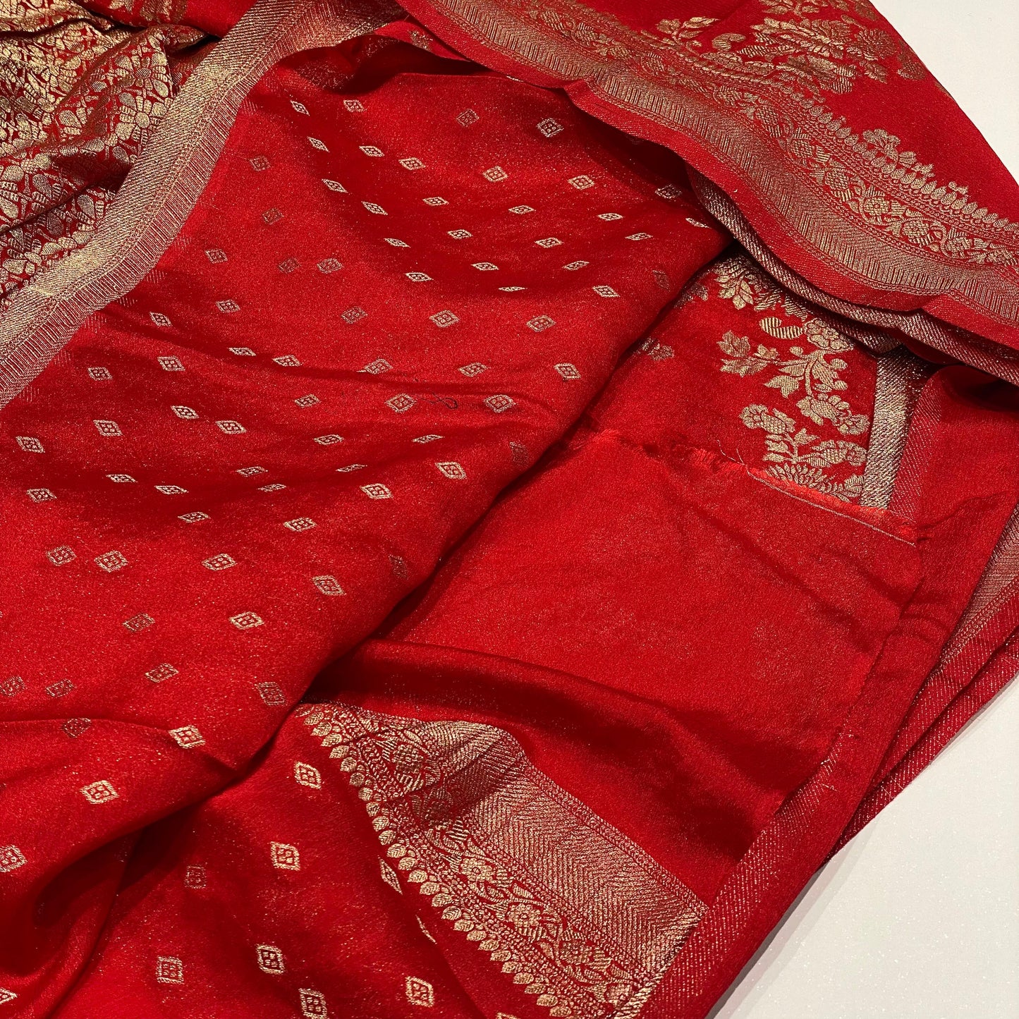 Wrinkle Chiffon Banarasi Sarees