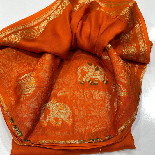 Semi Mysore Silk Saree