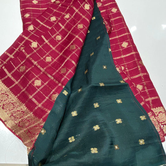 Designer Wrinkle Chiffon Saree