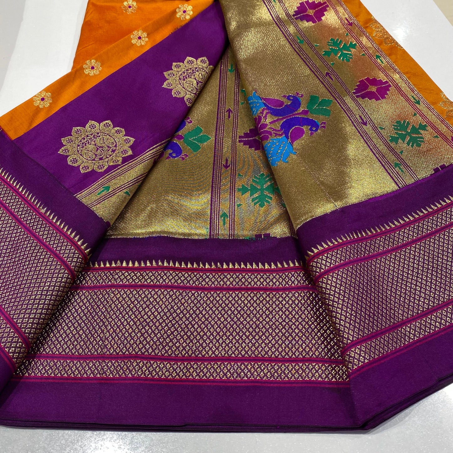 Semi Silk Paithani Saree