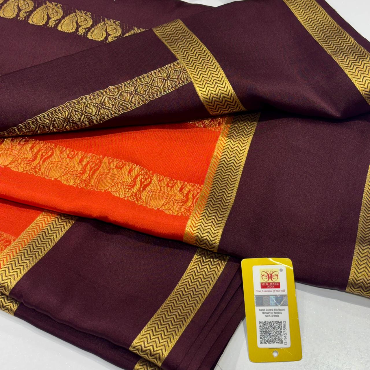 Pure Mysore Silk Saree