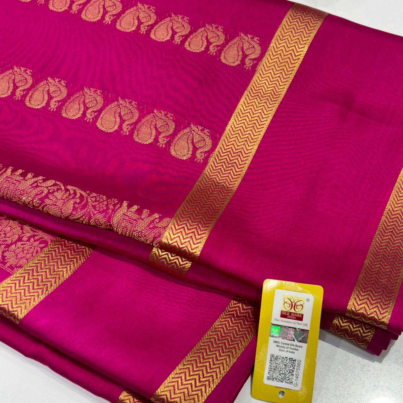 Pure Mysore Silk Saree