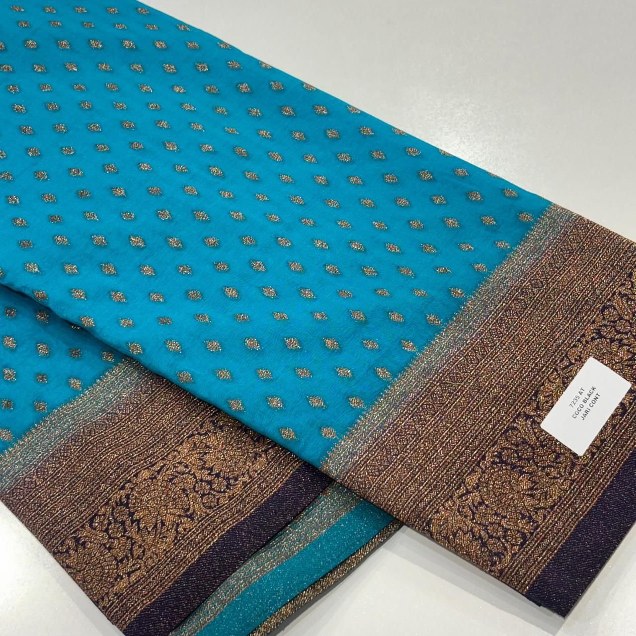 Banaras Antique Zari Georgette Saree