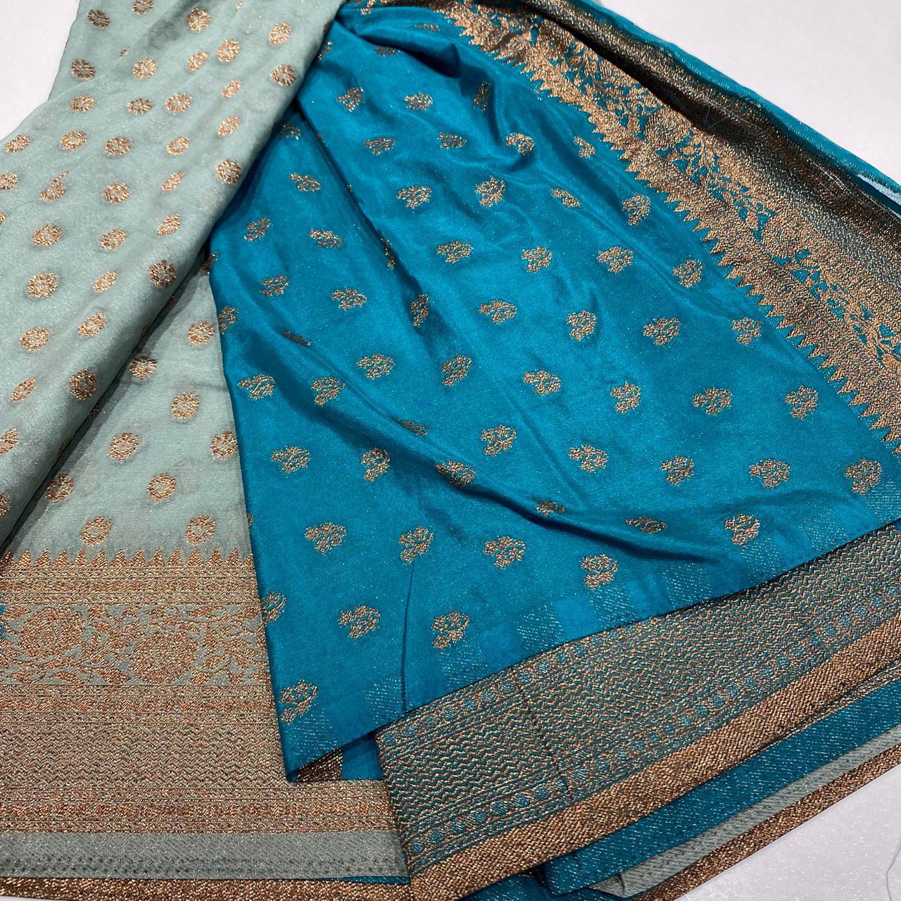 Banaras Antique Zari Georgette Saree