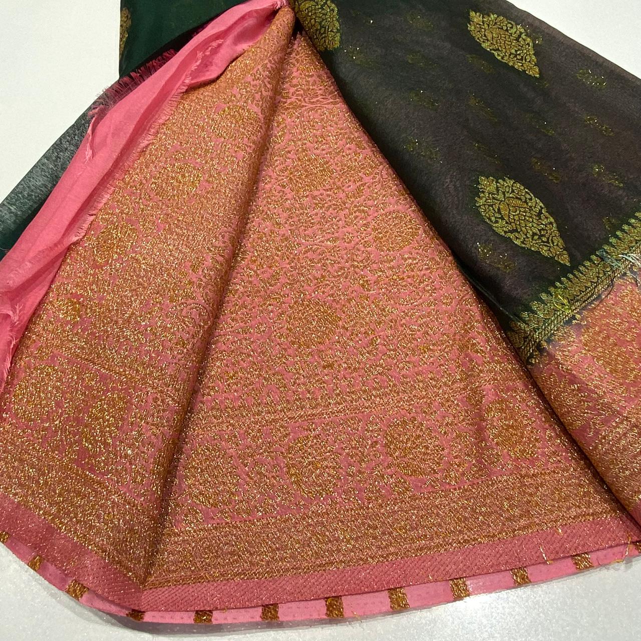 Banaras Antique Zari Chiffon Saree