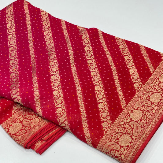 Bandhani Banarasi Saree
