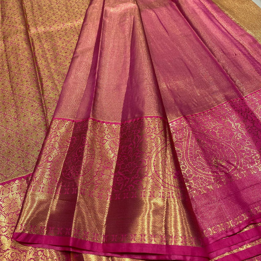 Semi Kanchivaram Tissue Saree