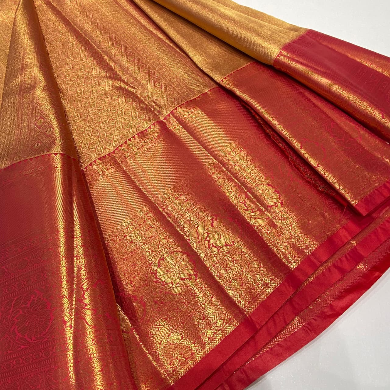 Semi Kanchivaram Tissue Saree