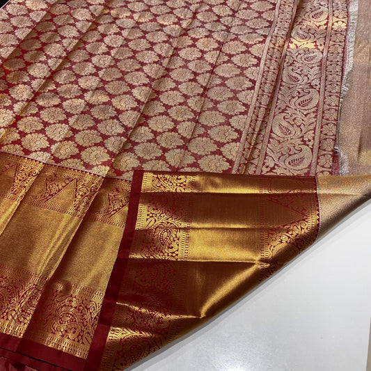 Semi Kanchivaram Tissue Saree