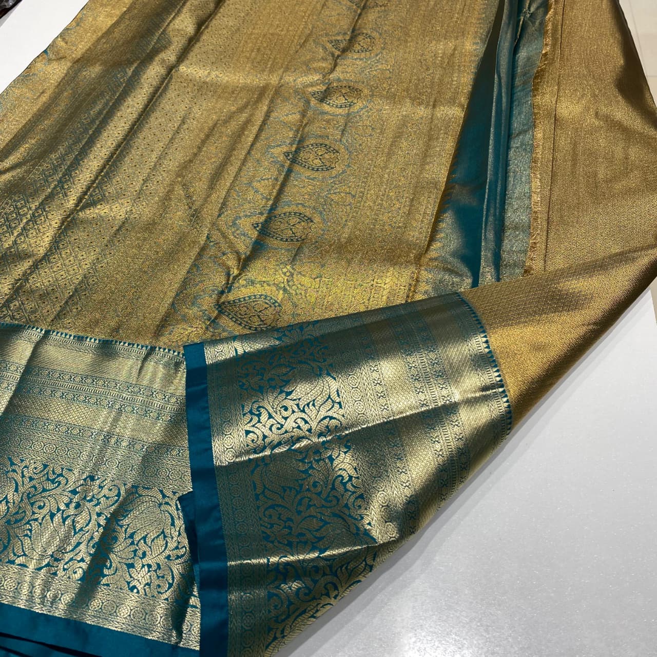 Semi Kanchivaram Tissue Saree
