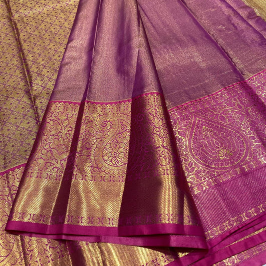 Semi Kanchivaram Tissue Saree