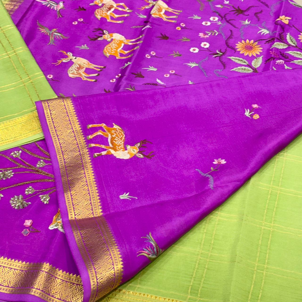 Pure Mysore Silk Saree