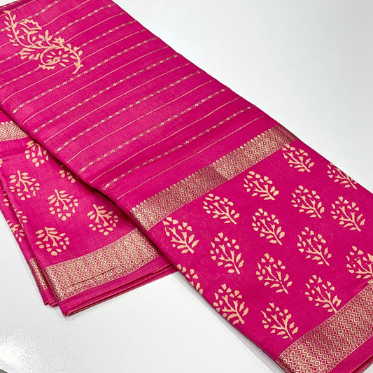 Mul Chanderi Cotton Saree