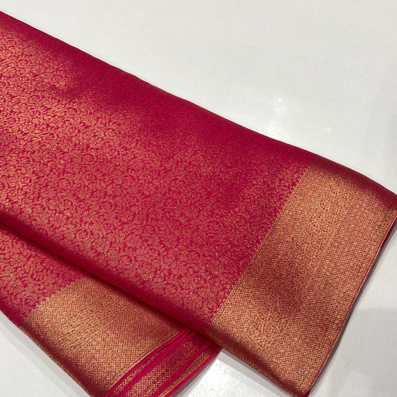 Brocade Mysore Chiffon Saree